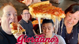 Giordano's DEEP DISH Pizza Las Vegas w/ Bill & Lisa and DanVsWorld