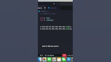 unknown vs any - TypeScript #shorts