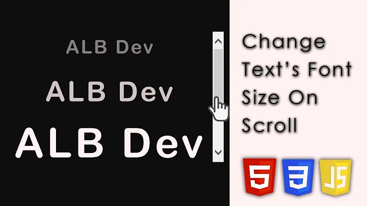 How to Change Font Size While Scrolling | HTML, CSS & JavaScript