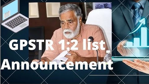 GPSTR 1:2 list Announcement BC Nagesh Education Minister