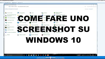 Come faccio a fare lo screenshot?