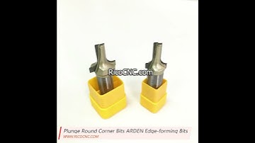 Plunge Round Corner Bits ARDEN Carbide Tipped Roundover Wood Edge-forming Bits