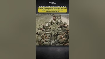 WO2-foto tot leven gebracht: een Sovjetgevangene wordt na overgave aan de Duitsers in Stalingrad ...