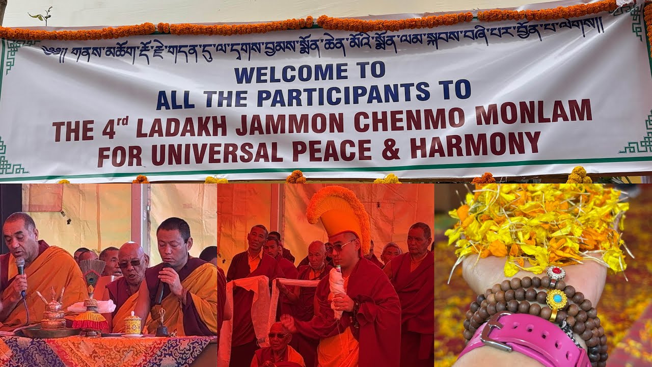 LADAKH JAMMON MONLAM FOR UNIVERSAL PEACE ☮️ & HARMONY #bodhgaya #ladakh 