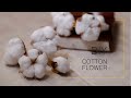 How to make COTTON FLOWER BRANCH from crepe paper