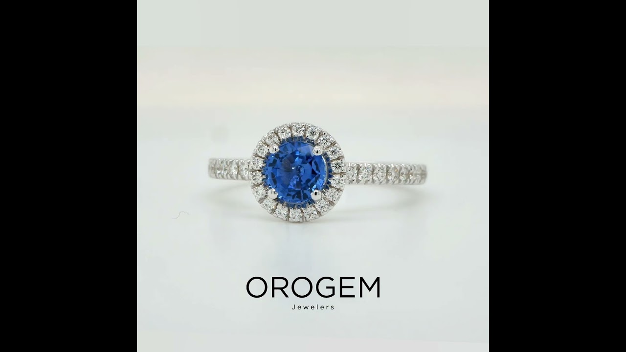 Bague Homme Diamants Et Saphir Synthétique - Or Jaune 18 Carats - Taille 60 (ajustable)