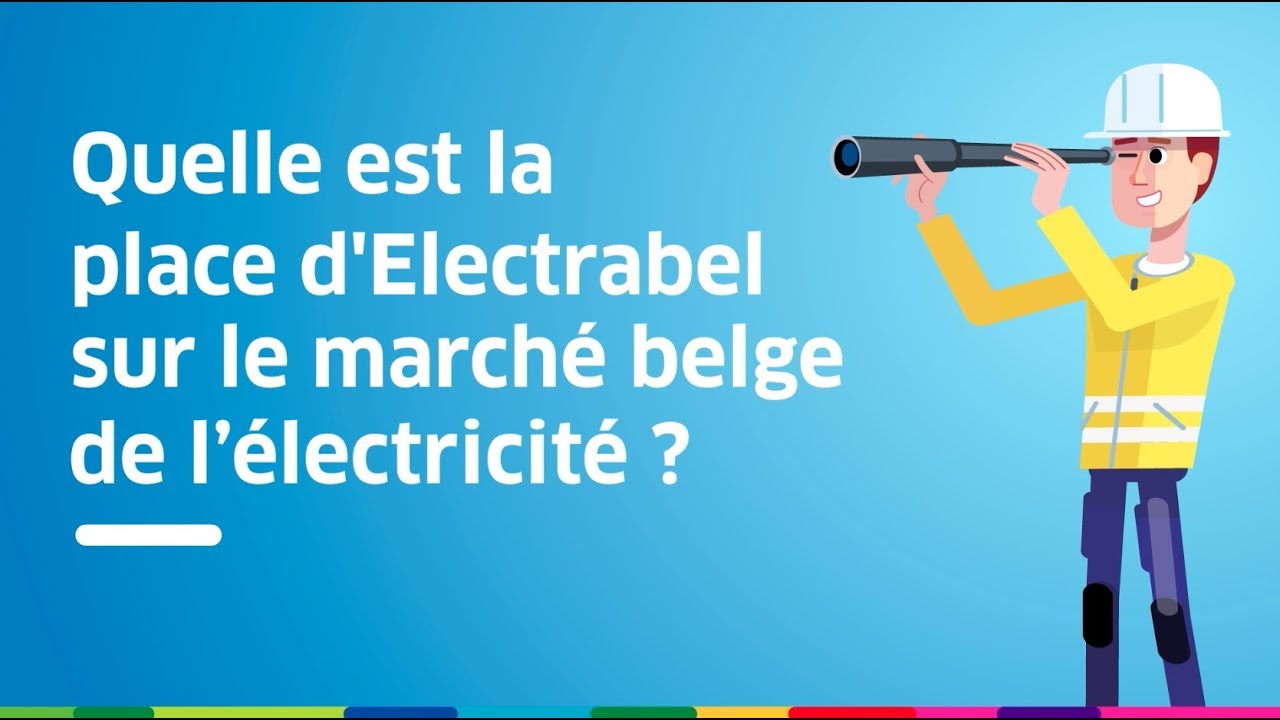 Quelle est la place d'Electrabel sur le marché belge de l'électricité?