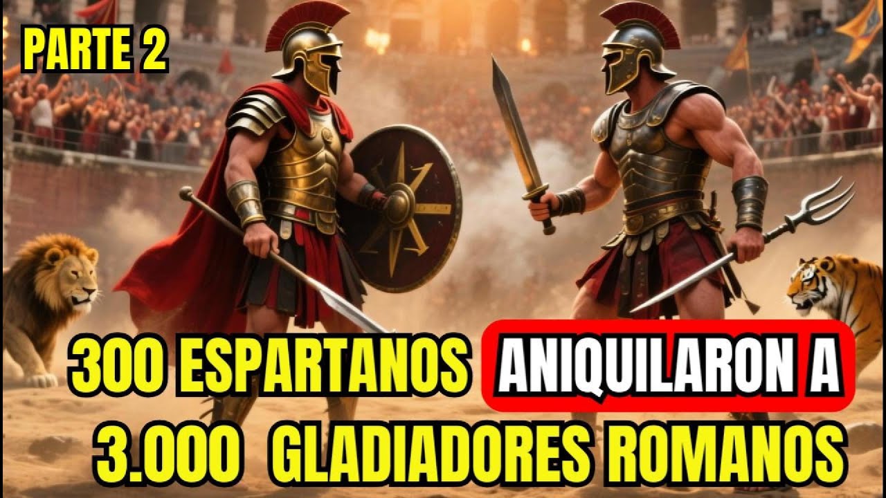 ¿Cómo 300 Espartanos ANIQUILARON a 3.000 Gladiadores? | La BATALLA FINAL del Coliseo PARTE 2