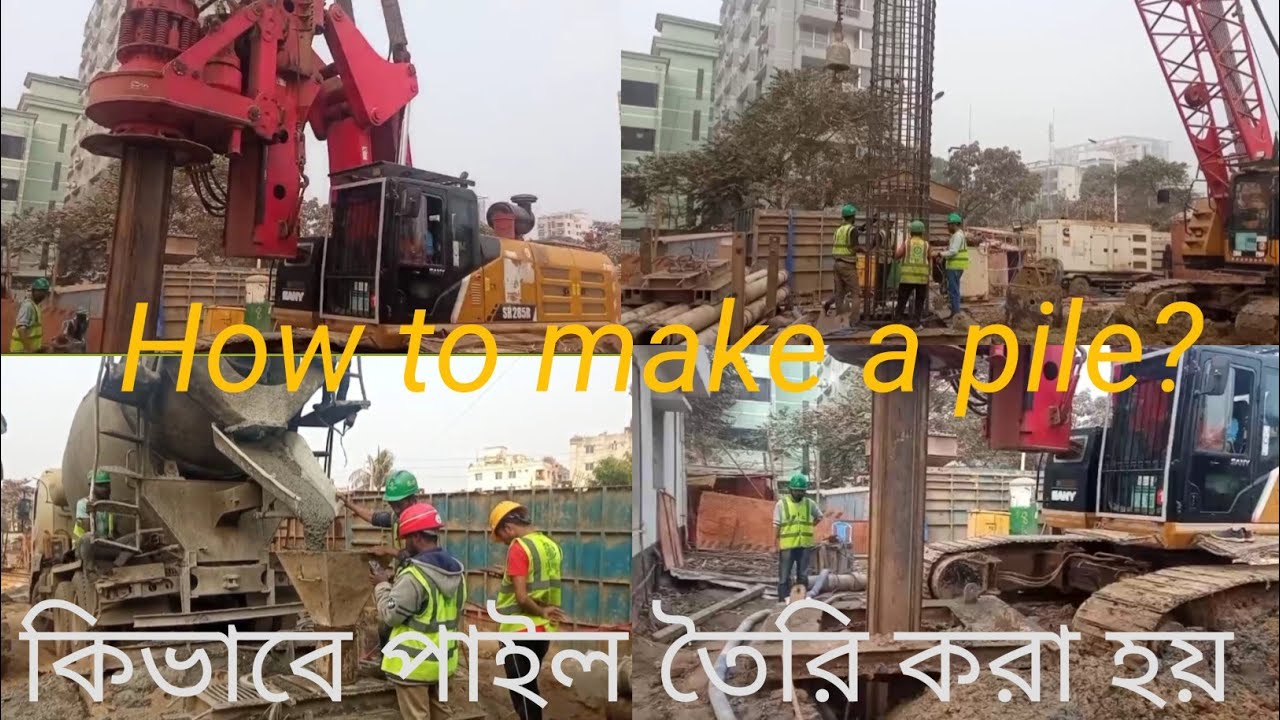 Pile Step Step-by-Step Pile Installation Process.(@hse3002) - YouTube