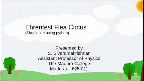 Ehrenfest Flea Circus - Simulation with python