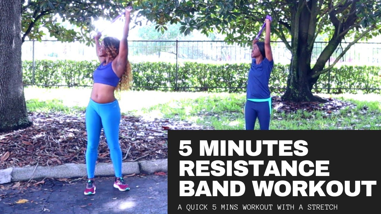 LEG DAY WORKOUT AT HOME WITH RESISTANCE BANDS- 5 MINS Quick Resistance ...