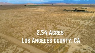 Lancaster California Mountain View 2.54 Acres Mobile Homesite with Electric