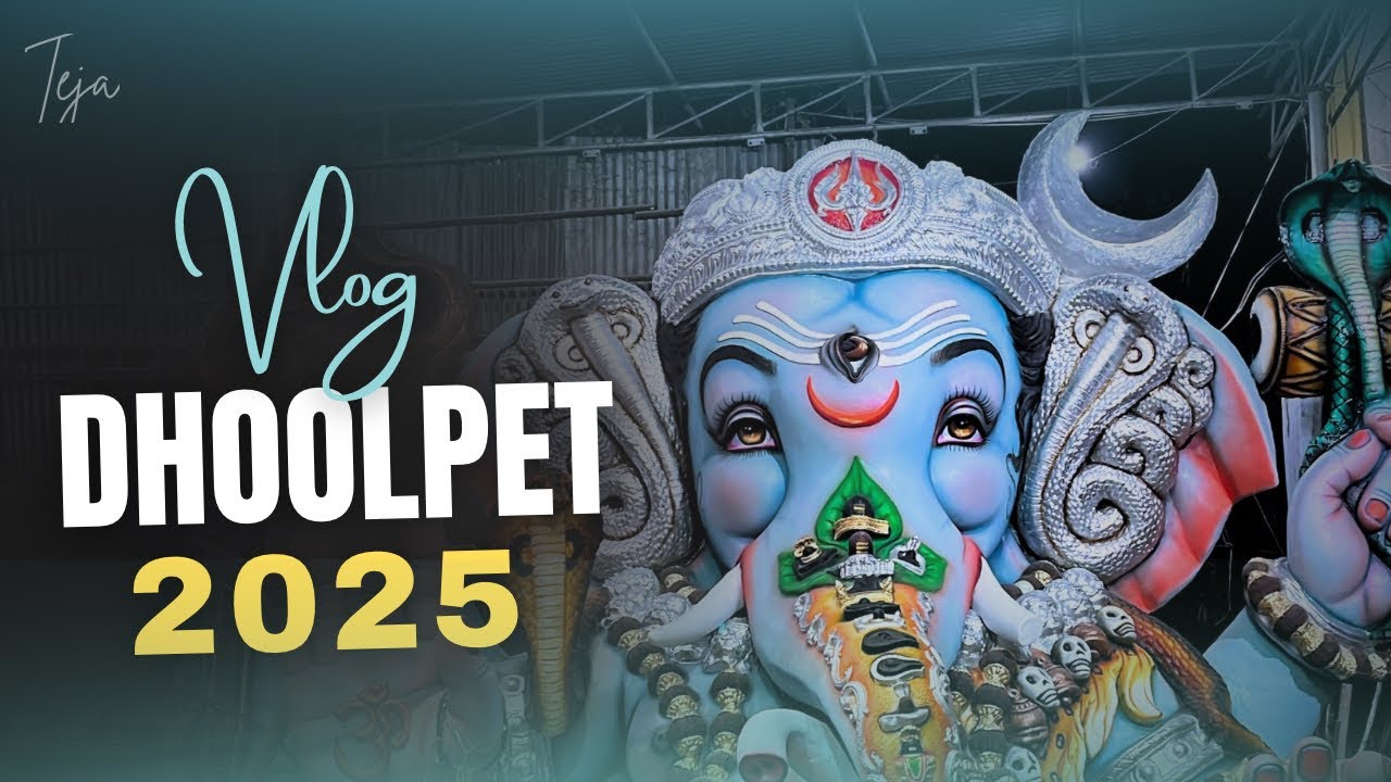 Dhoolpet Ganesh Idols 2025 | Khairtabad Ganesh  | Teja Vlog