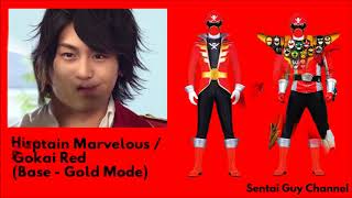All Red Rangers of Super Sentai ( 1975 - 2018 )
