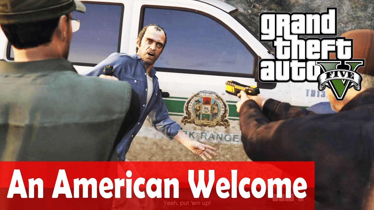 GTA V - Side Mission - "An American Welcome" [100% Invincible Guide]