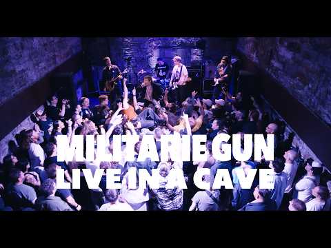 Militarie Gun in a Cave