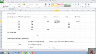 Modified Internal Rate of Return (MIRR)