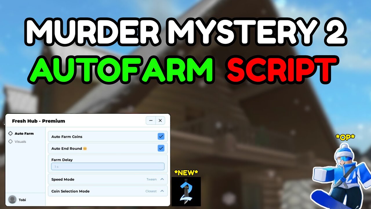 ⛄ MURDER MYSTERY 2 SCRIPT - AUTO FARM | *NEW* UPDATE 2026 🏂 Mobile & PC