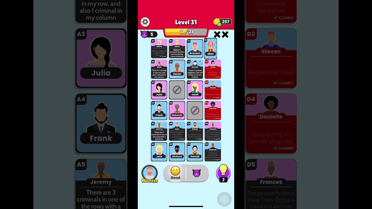 Clue Master - Level 31 (HARD LEVEL!!) 