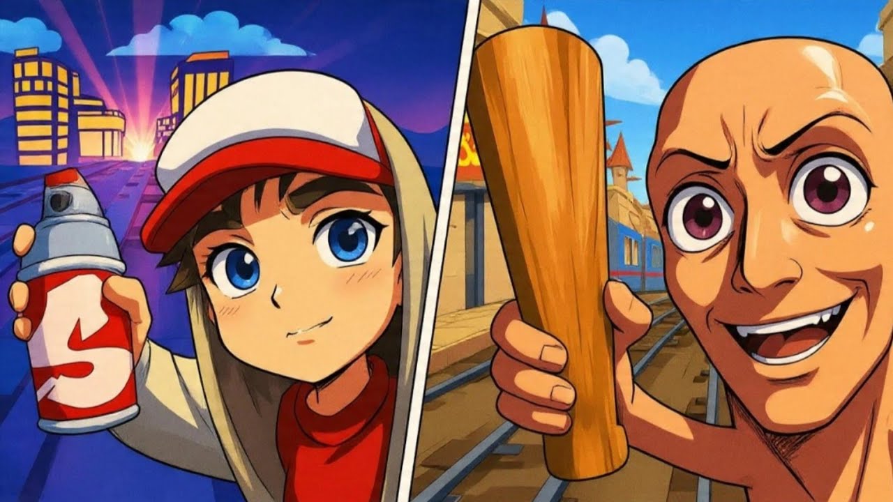 Subway Surfers Vs Subway Rush: Brainrot Rot Tralalero Tralala, Sandwich Runner, Juice Run, TikTok