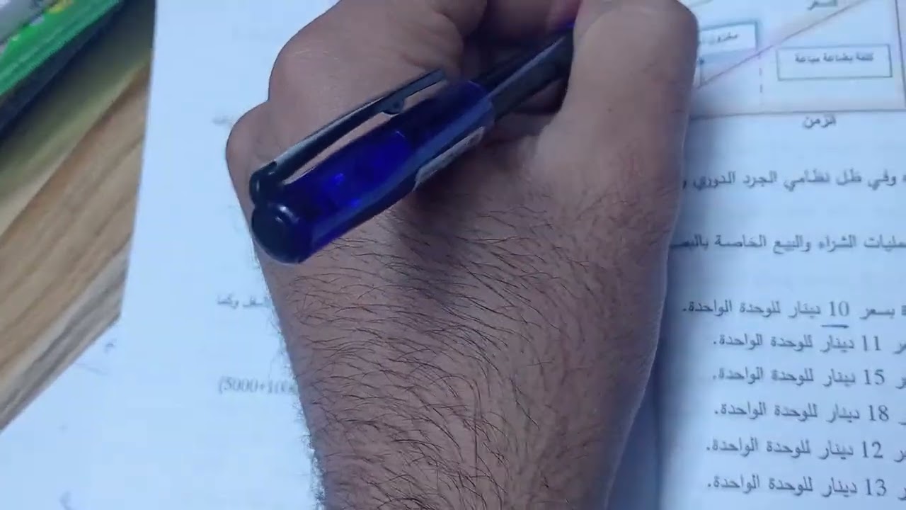 المحاضرة الرابعه من الفصل السادس موضوع المخزون السلعي مرحله ثانيه محاسبة متوسطه