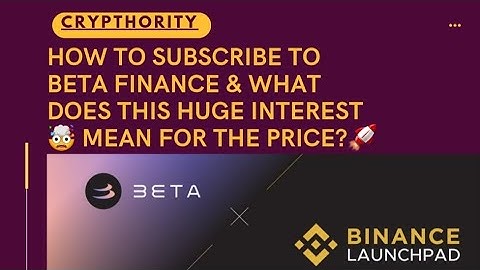 How to Subscribe to BETA FINANCE & what does this HUGE INTEREST🤯 mean for the price?🚀