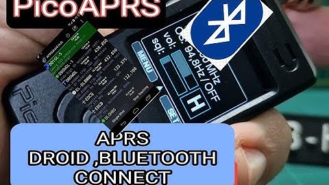 PicoAPRS - Bluetooth, Aprsdroid app