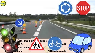 2023 Nouveau examen théorique test code de la route France 😘 test grauit permis de conduire exame 2