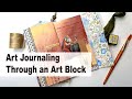 Art Journaling Through an Art Block #artjournalpage #artblock