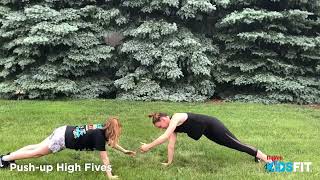 Partner Push Up High Fives