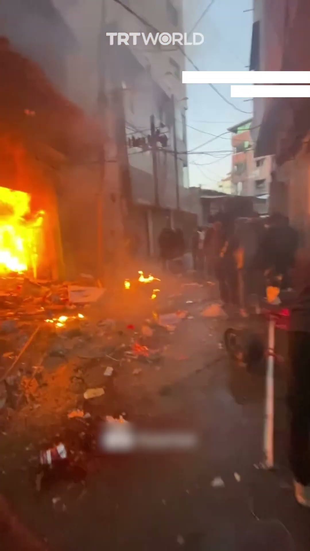 Israel bombs shop in Gaza