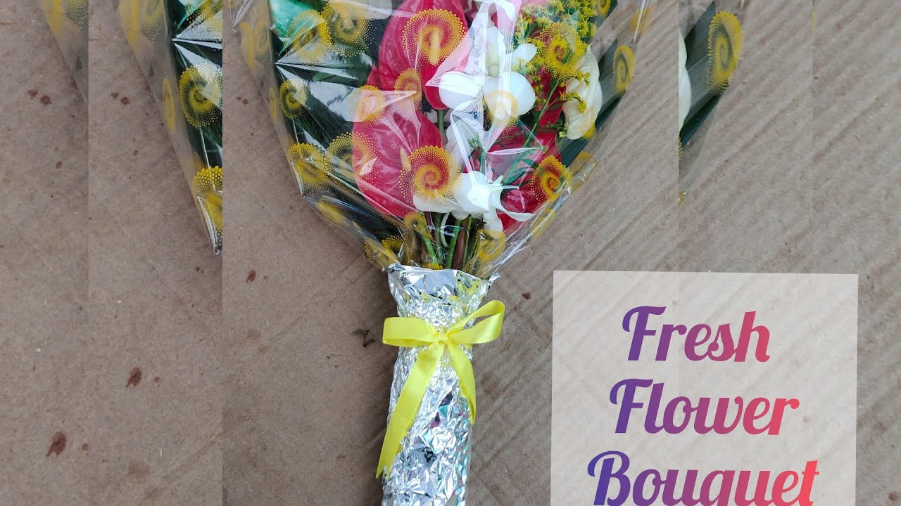 #Fresh flower bouquet | Anthurium bouquet | DIY flower bouquet | Bouquet preparation
