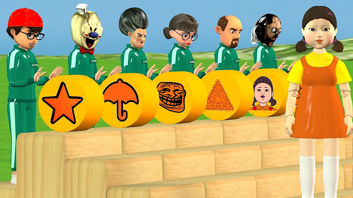 Squid Game vs Scary Teacher 3D Wooden Wheels Rolling Dalgona Candy Challenge Miss T and Granny Loser