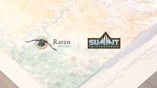 Raven Map & Images - Raised Relief Series
