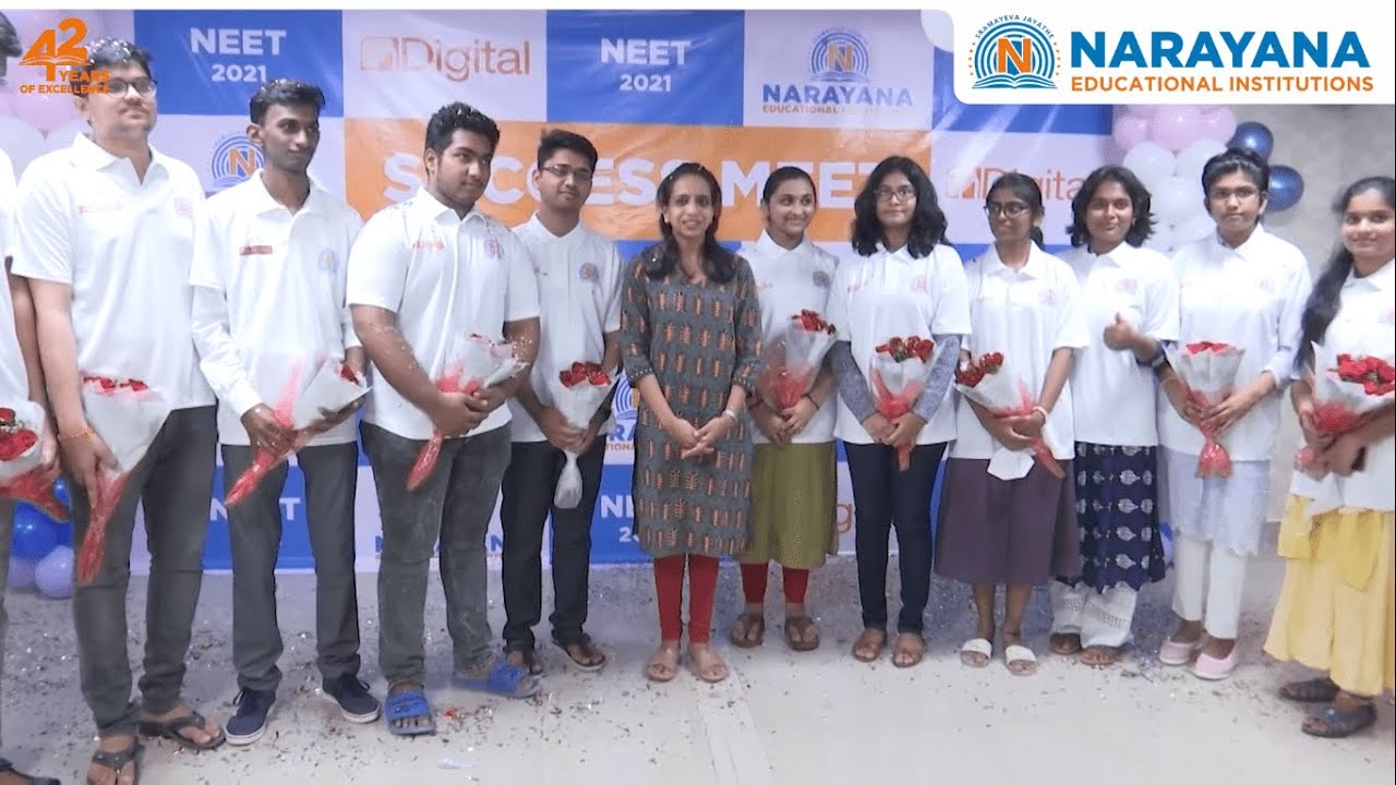 Narayana Student's Stupendous Achievements in NEET 2021 Press Meet