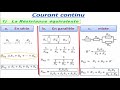 Courant Continu | la résistance et capacité et Inductance équivalente