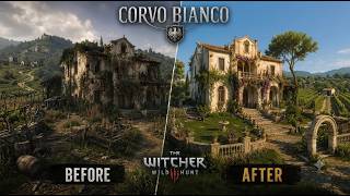 Corvo Bianco Before vs After Restoration | The Witcher 3