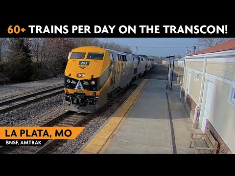 La Plata West Missouri USA Virtual Railfan LIVE 