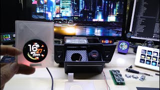 #DIY Custom Demon Eye Controller and Remote based on #ESP32S3 + Nikthefix based NTP Clock by #Hayri