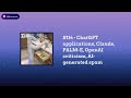 Last Week in AI - #114 - ChatGPT applications, Claude, PALM-E, OpenAI criticism, AI-generated spam
