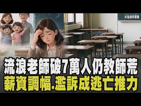 教師節揭台灣教育危機...流浪老師破7萬人仍「教師荒」 真正原因出在待遇問題? 薪資調整調幅過慢 濫訴更成教師逃亡推力｜【話題懶人包】｜TVBS新聞 @TVBSNEWS02