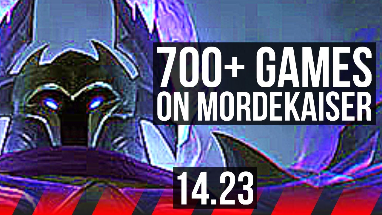 MORDEKAISER vs RENGAR (TOP) | 700+ games, Rank 12 Morde | KR Grandmaster | 14.23