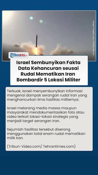 Israel Sembunyikan Fakta Kehancuran Imbas Rudal Iran Bombardir 5 Pangkalan Militer Zionis