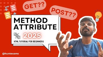 HTML Method Attribute : GET and POST in Forms | HTML Tutorial #webdevelopment #htmltutorial