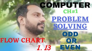 Flowchart Odd or Even|Problem Solving Class 9|Muhammad Zeeshan Haider