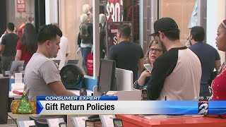 Gift return policies