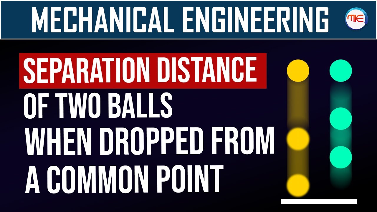 Mechanical Engineering | Separation Distance of Two Balls When Dropped ...