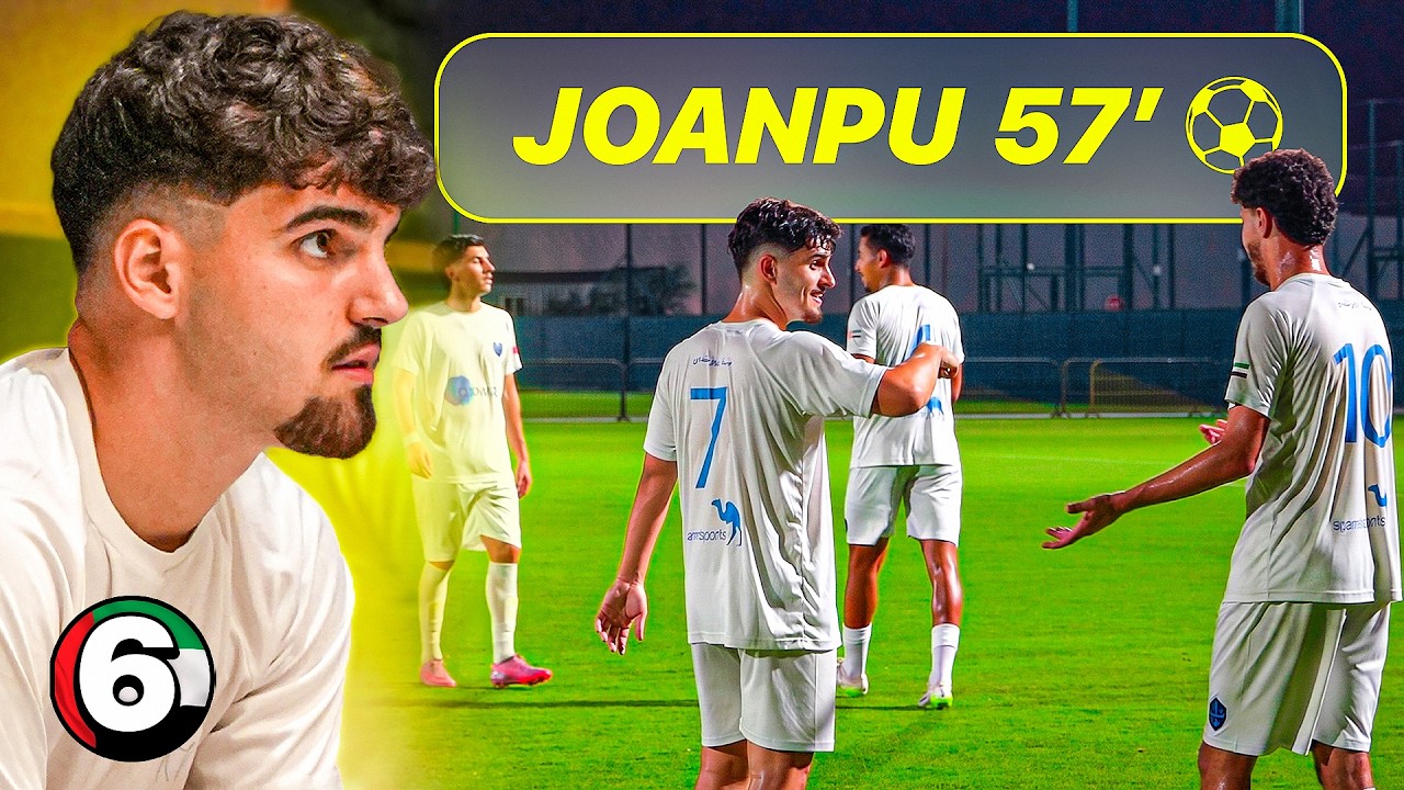 DEBUTO como FUTBOLISTA en un PARTIDO OFICIAL en DUBAI