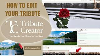 How to Build your Tribute - No Tech Skills? No Problem. Editing Made Simple.