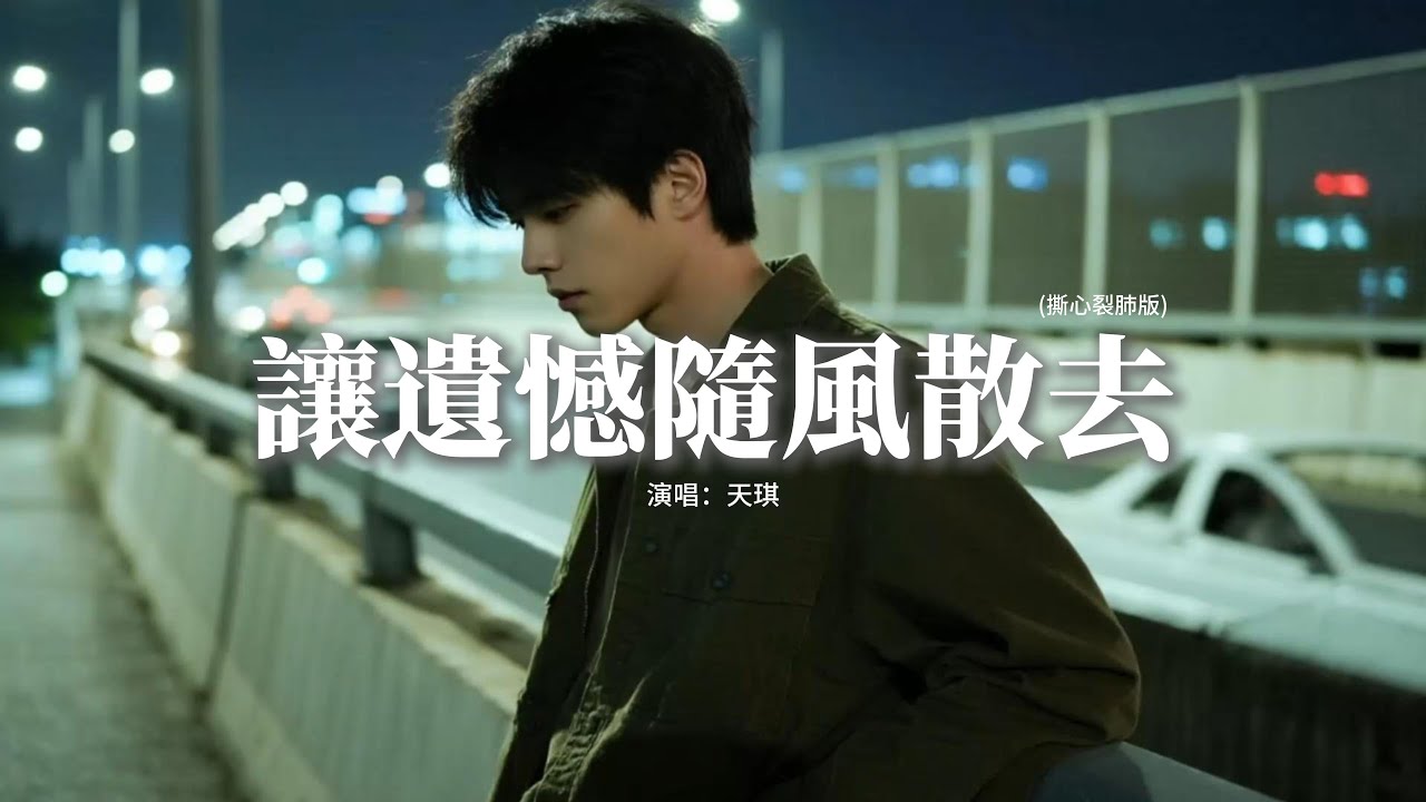 天琪 - 讓遺憾隨風散去 (撕心裂肺版)『在這個最適合擁抱的季節裡我失去了最最最愛的你，只能把牽掛藏心裡把心事藏酒裡卻不敢再說想你。』【動態歌詞MV】